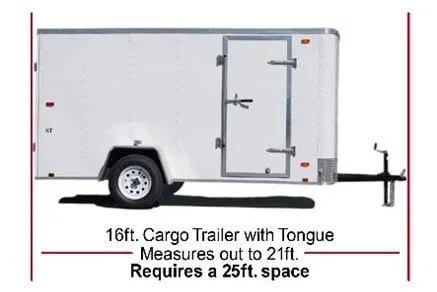Cargo trailer storage size example