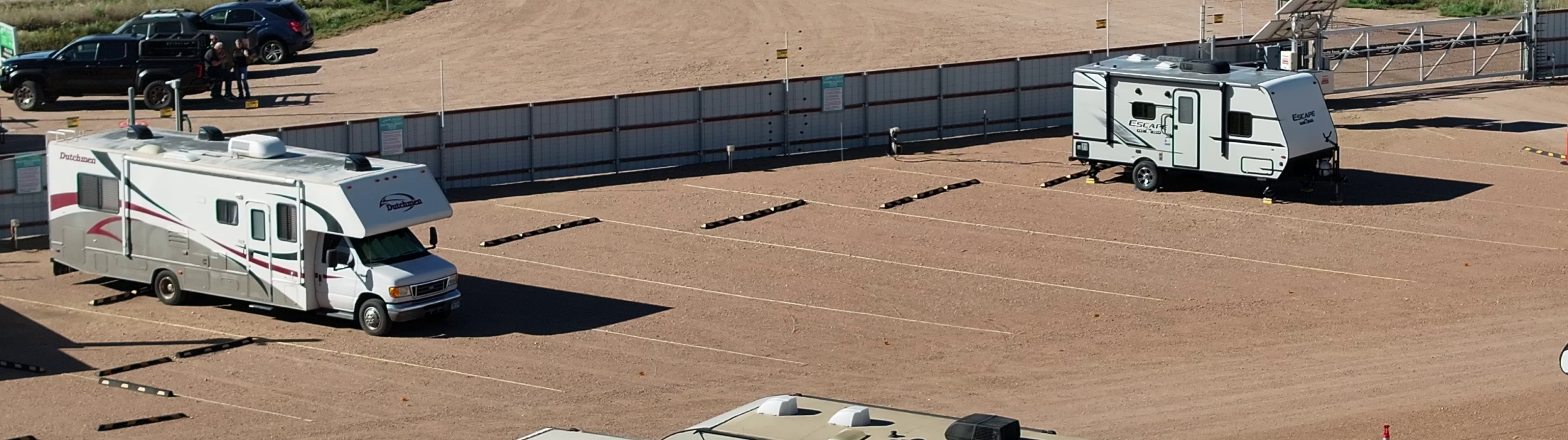 Service space for RV and trailer preparation